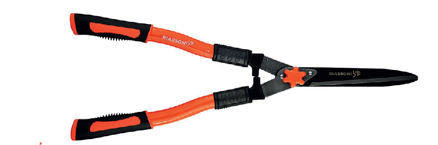 TIJERA CORTA SETOS DE HOJAS REGULABLES | hojas rectas u onduladas (Biassoni)